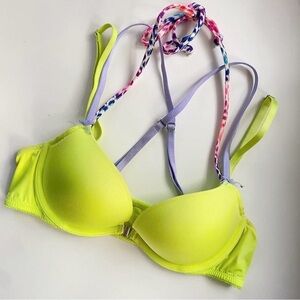 Victoria's Secret Neon Yellow Padded Bralette